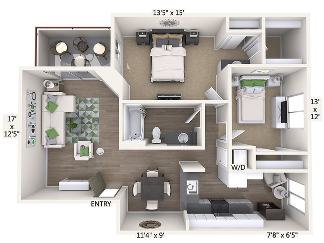 Floorplan - eaves Old Town Pasadena