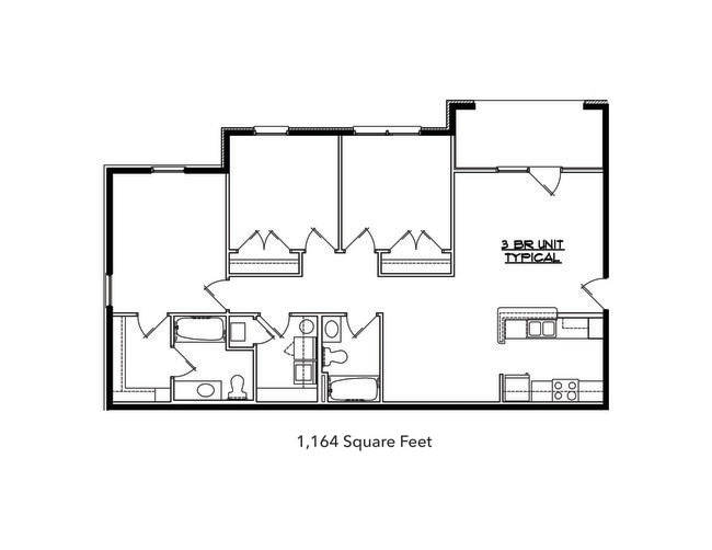 3 Bedroom 2 Bath - Riverside Place