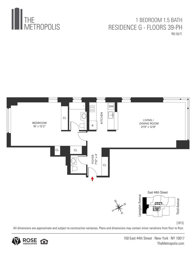 Floorplan - The Metropolis