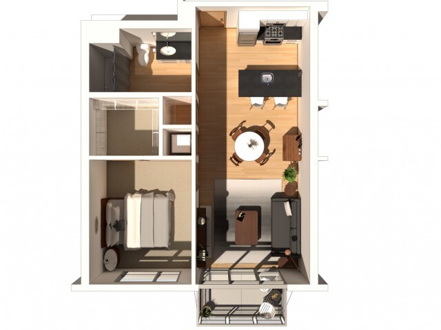 Ivy - 1 Bed / 1 Bath - 665 SF - Encore