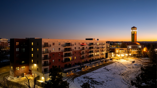 Experience the elegance of city living in this beautifully lit apartment complex. - The Station Lofts