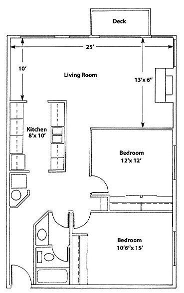 2BR/1BA - The Morgan
