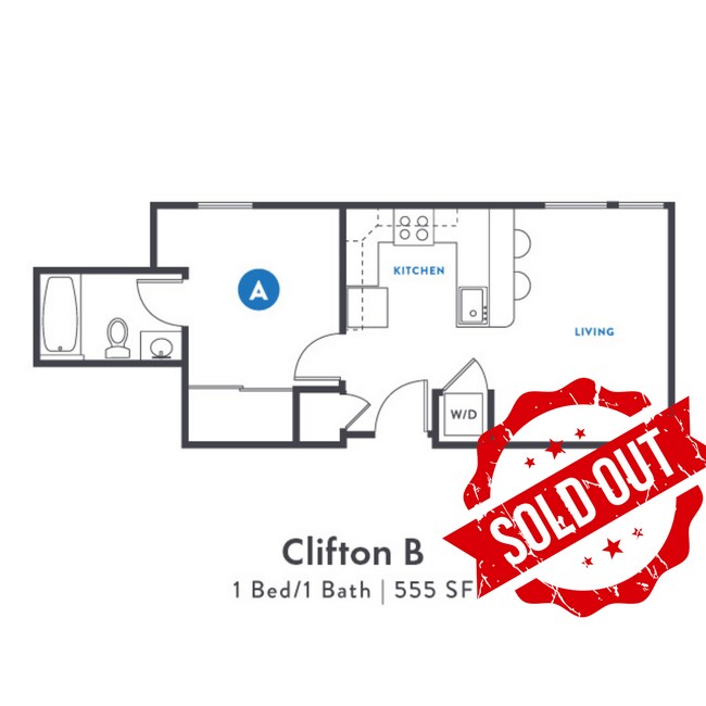 Clifton B 1x1 555 SF - Block 75