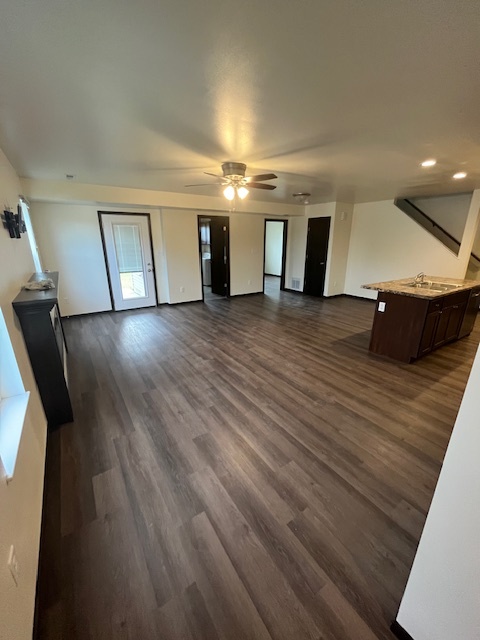 Living room with fireplace - 307 Post Oak Dr