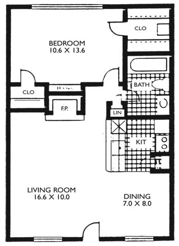 1BR/1BA - The Summit at Midtown