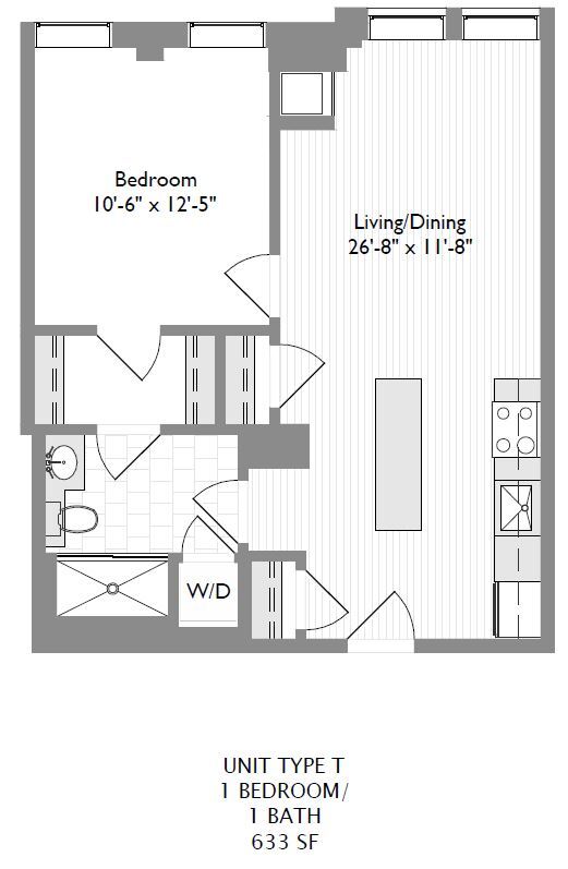 1-Bedroom 1-Bathroom | 633 sqft - ICON