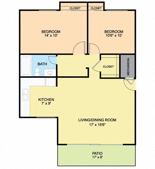 Floorplan - River Pointe Apartments