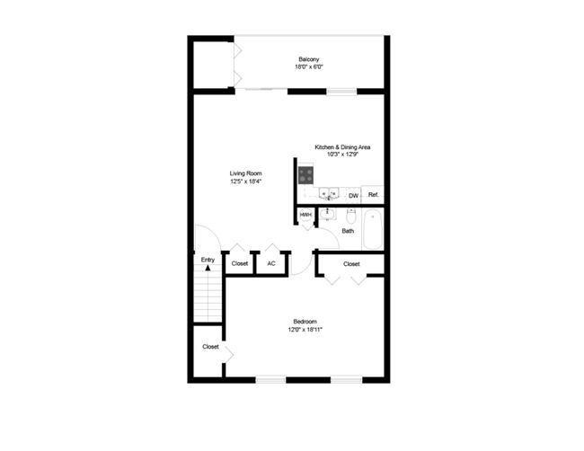 WVA - 1BR 2nd - Westover Village Apartments