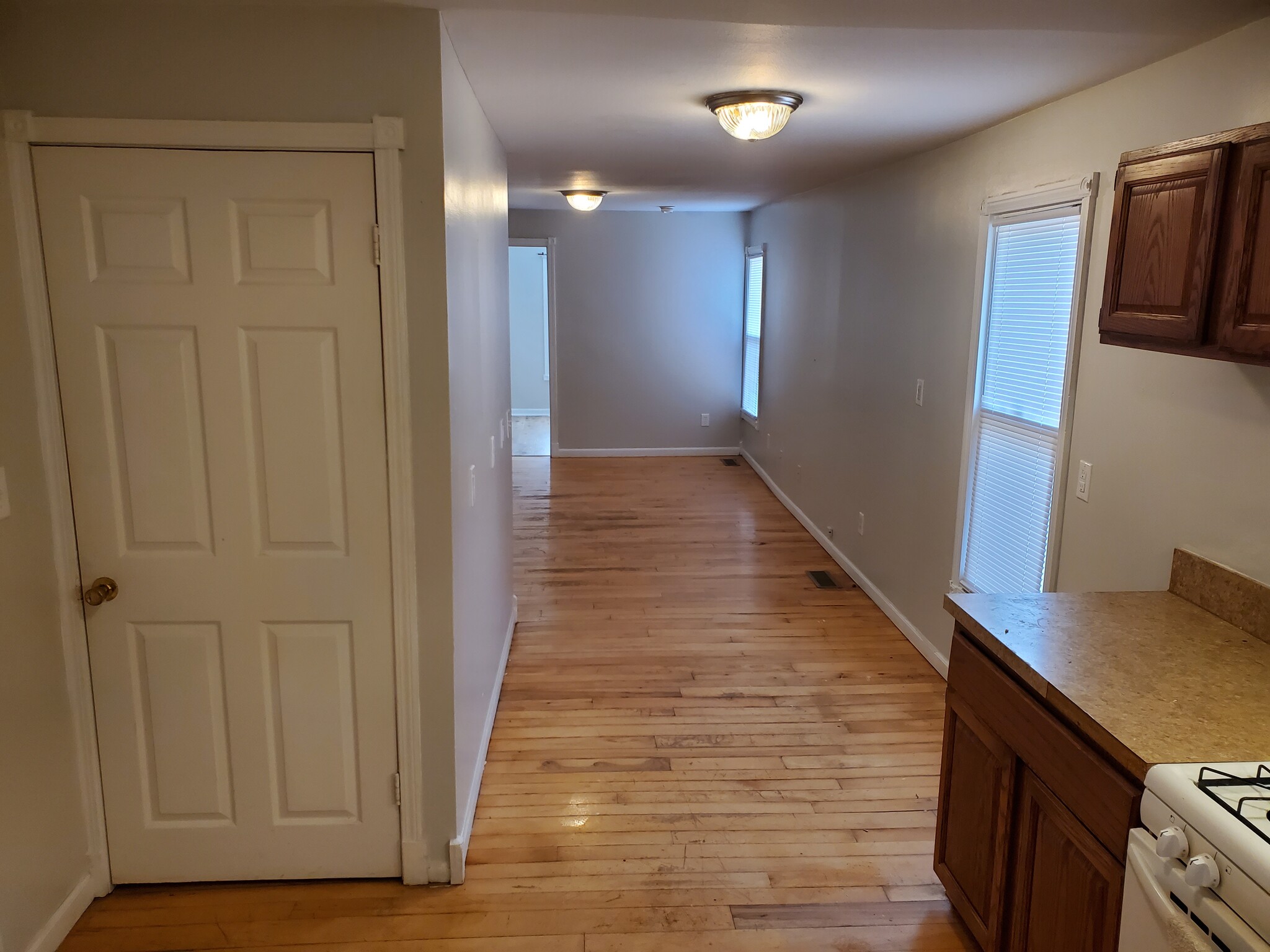 View from kitchen to livingroom - 327 E Church St