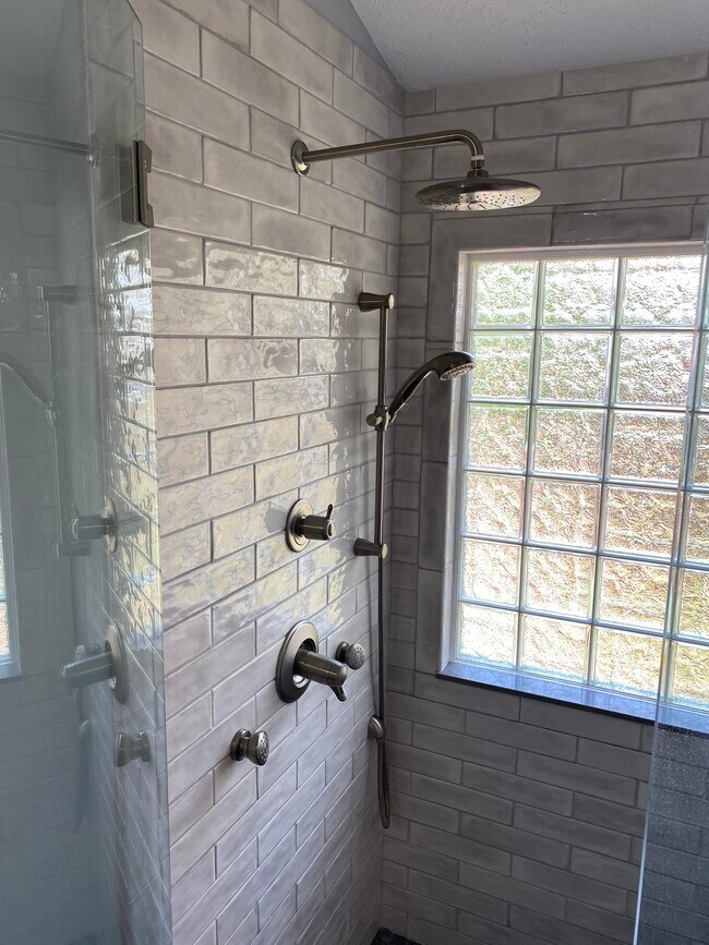Master shower detail - 709 Warmstone Ct