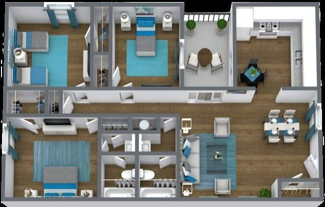 C1 - Three 44 Apartments