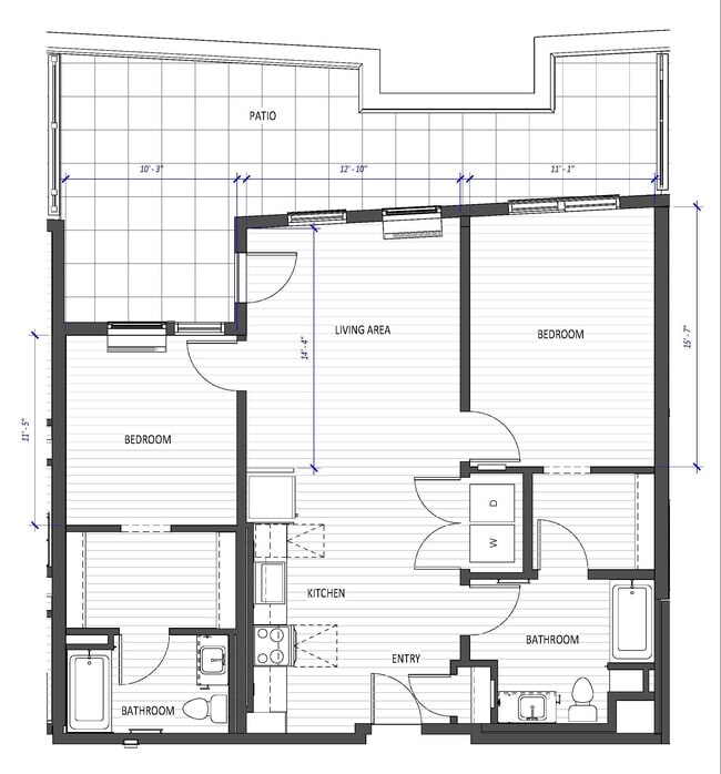 Floorplan - Hyas Point Apartments