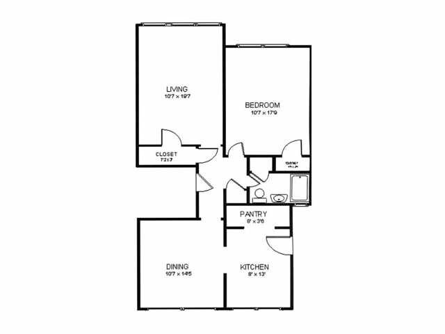 Floorplan - 425-431 N. Humphrey Ave.