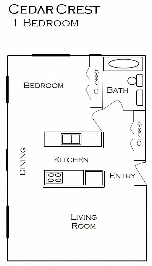 Floorplan - Cedar Crest Apartments