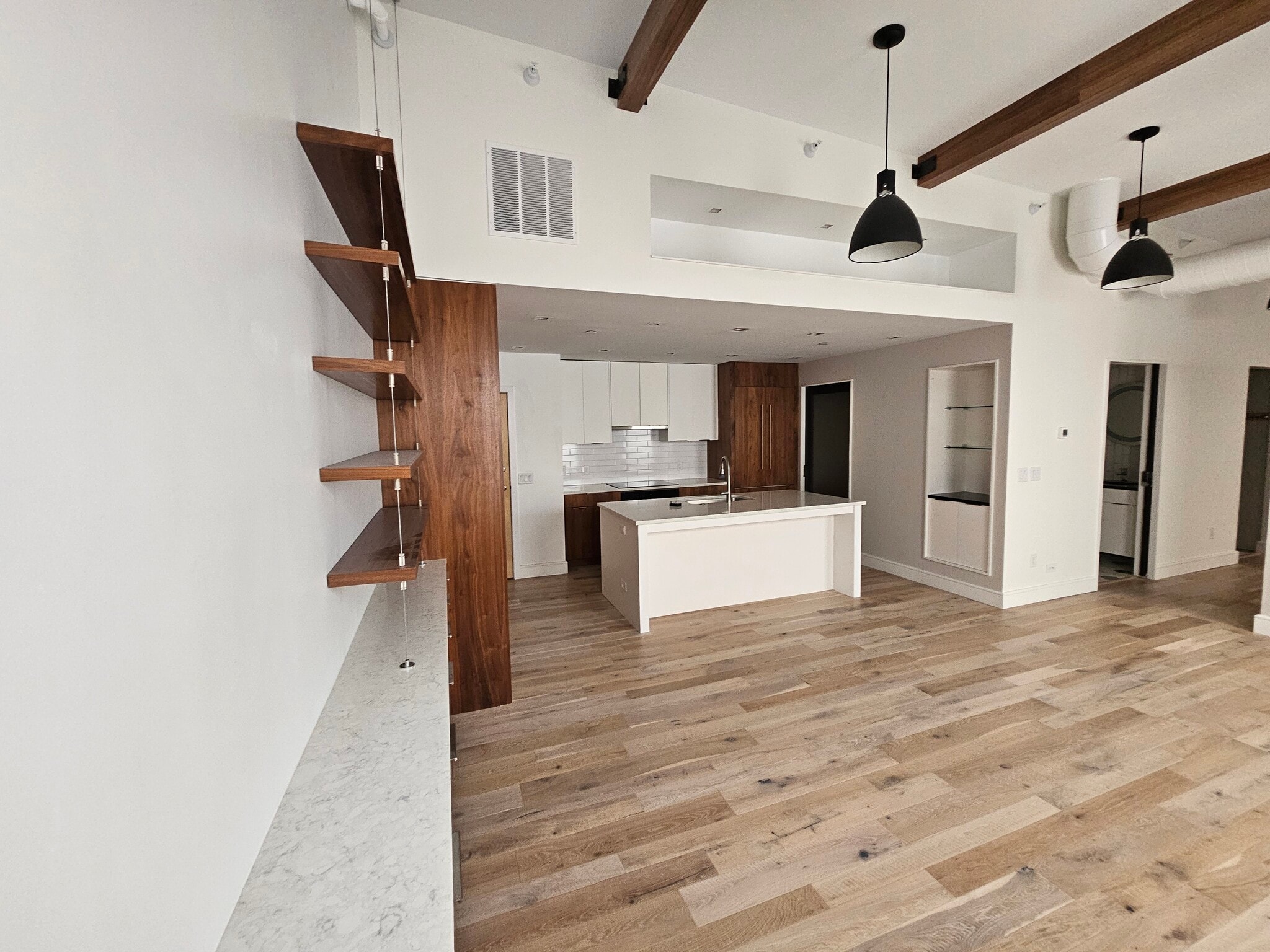 Living / Kitchen - 319 Broadway N