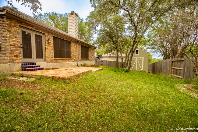 Backyard with Shed - 25015 Lost Arrow