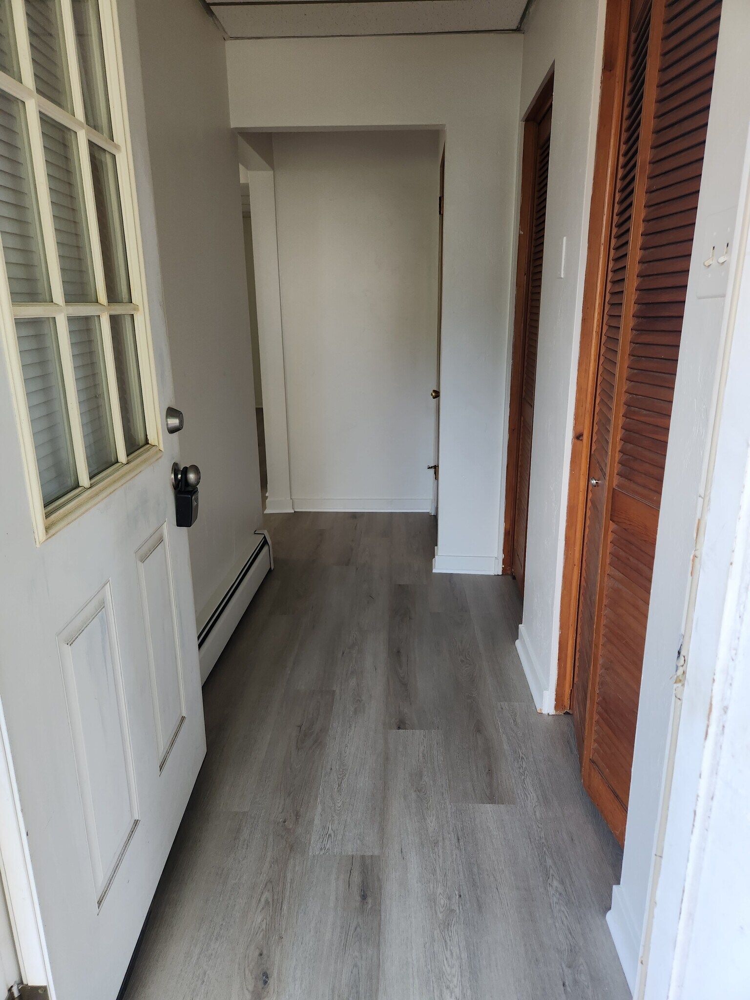 Front Door Entrance with Hall Closets - 61 N Linwood Ave