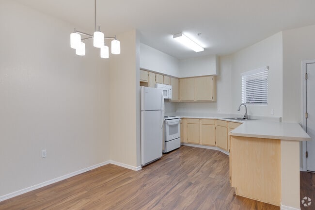 2BR, 2BA - 880SF - Dining Room/Kitchen - Oasis at Mesa Palms Retirement Community