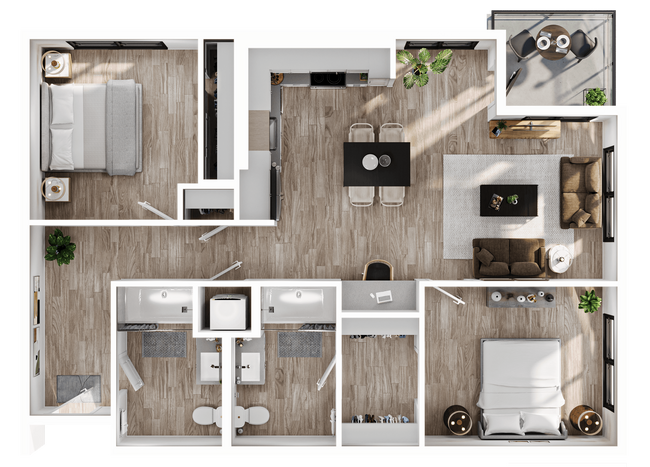 Floorplan - Alwell Apartments