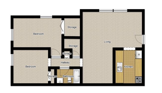 2BR/1BA - Riverwood II