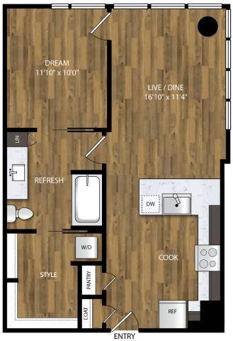 Floorplan - Willamette Tower