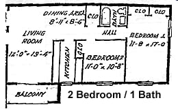2BR/1BA - Greenbank Manor