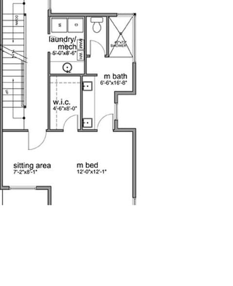 Third Floor Layout (Master Suite) - 2118 E James St