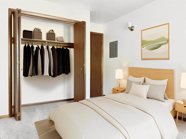 Virutally Staged Master Bedroom - 1905 Austin Ave
