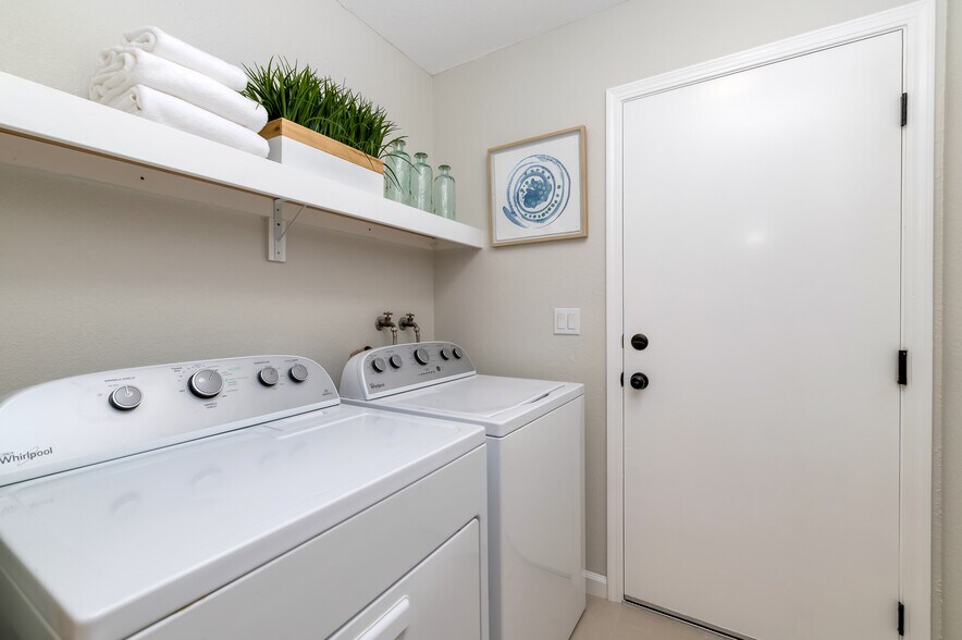 Indoor laundry with washer/dryer - 1105 Shady Creek Pl