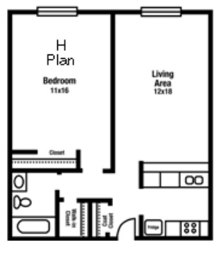 1BR/1BA - Colonial Village