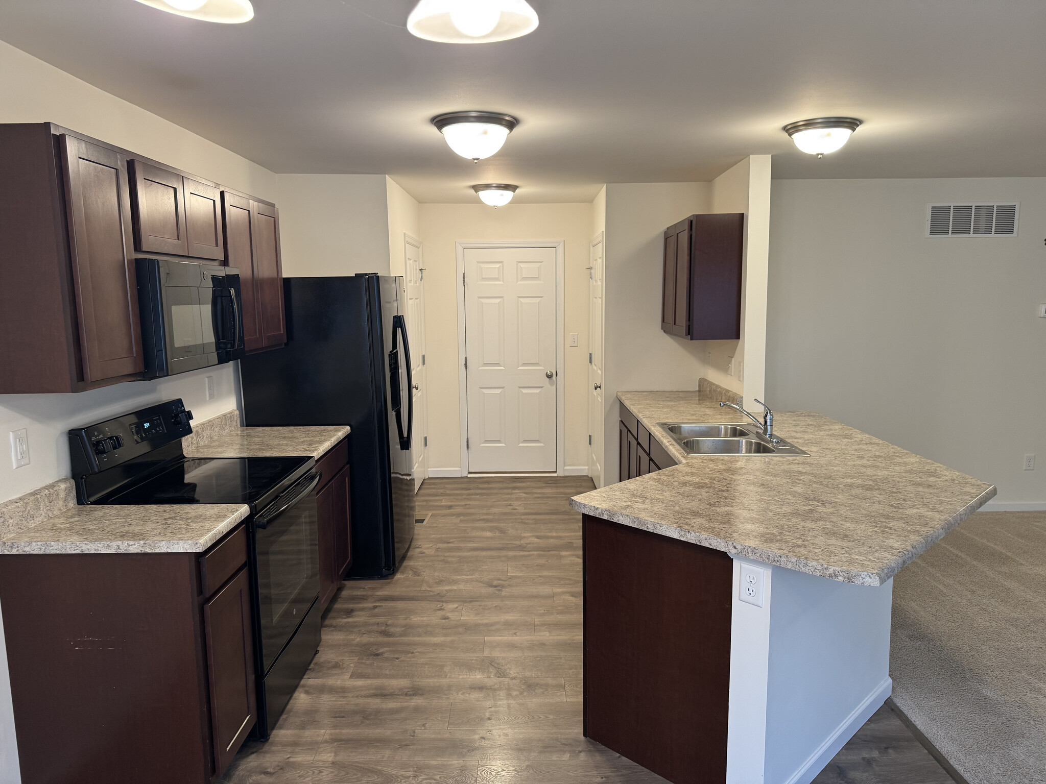 Kitchen from back door - 502 Peruque Commons Ct