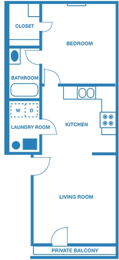 1BR/1BA - Chateau Royale Apartments