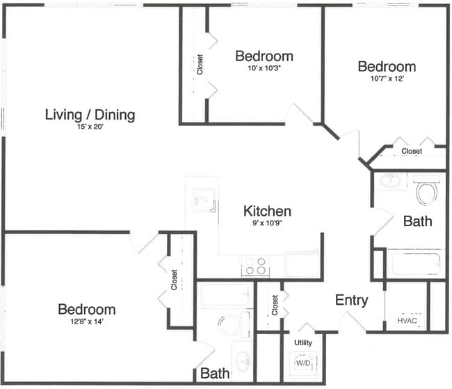 Floorplan - Courtyard at Jefferson