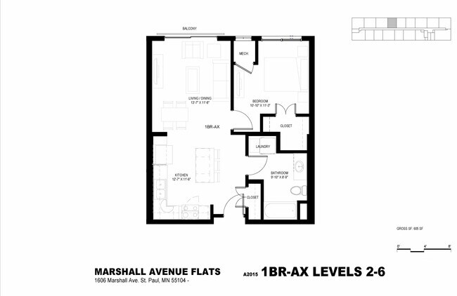 Floorplan - Marshall Avenue Flats