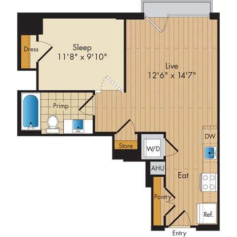Floorplan - Flats 130 at Constitution Square