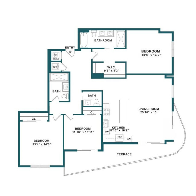 Floorplan - Slate Hallandale Beach