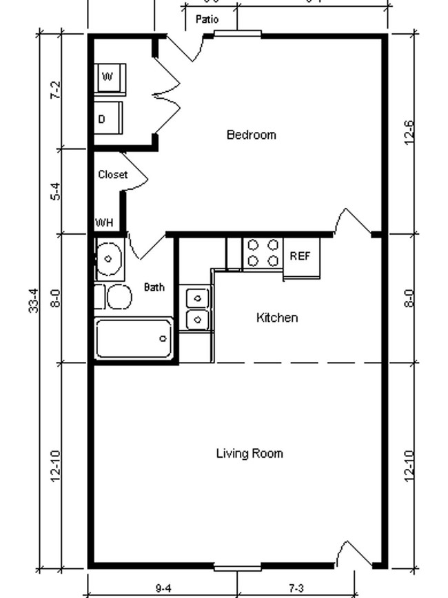 1BR/1BA - Ridge Pointe