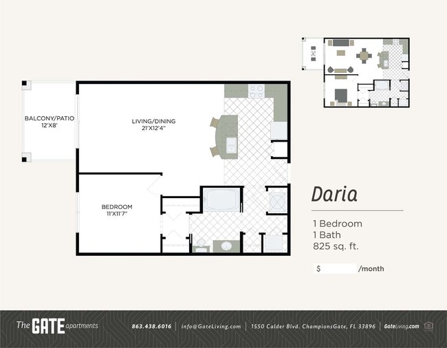 Floorplan - The Gate Apartments