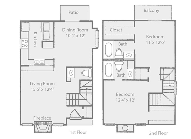 Floorplan - Timberglen Apartments