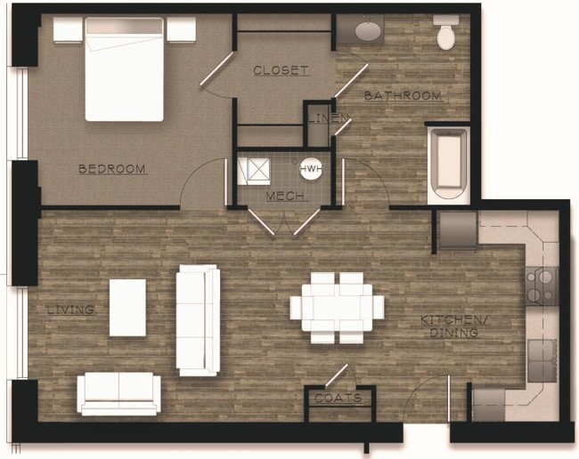 Floorplan - Willow Commons Apartments