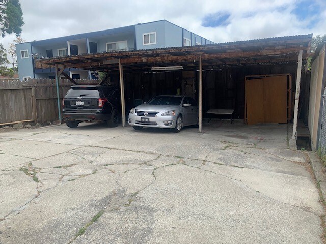 Carport back of building - 1233 MacArthur Blvd