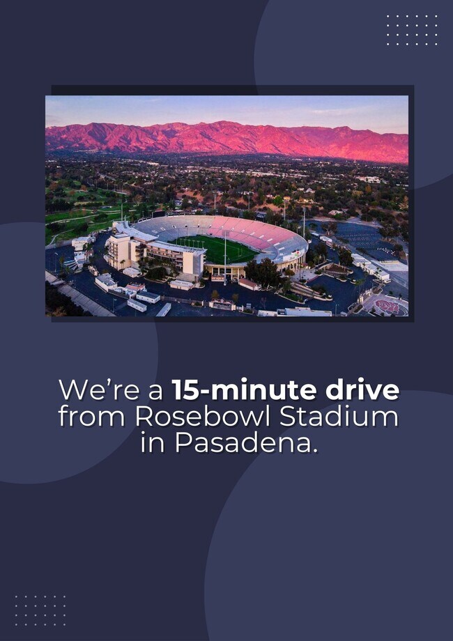 A 15-minute drive from Rosebowl Stadium - 4160 Barrett Rd