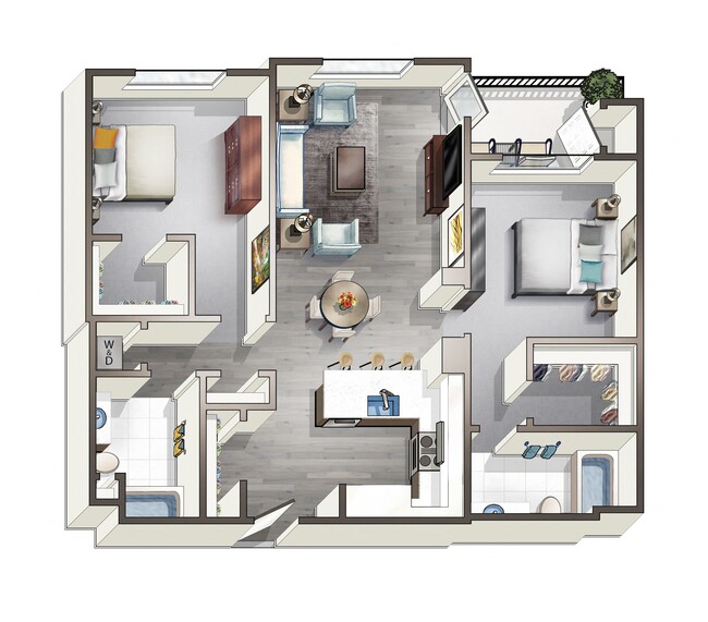 Floorplan - Artist Walk Apartments