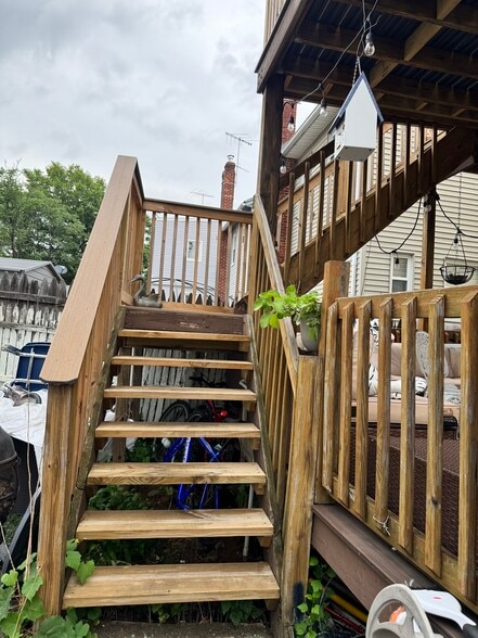 Stairway to main entry - 327 Ellery Ave