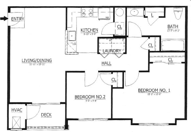 2BR/1BA - Royal Crescent