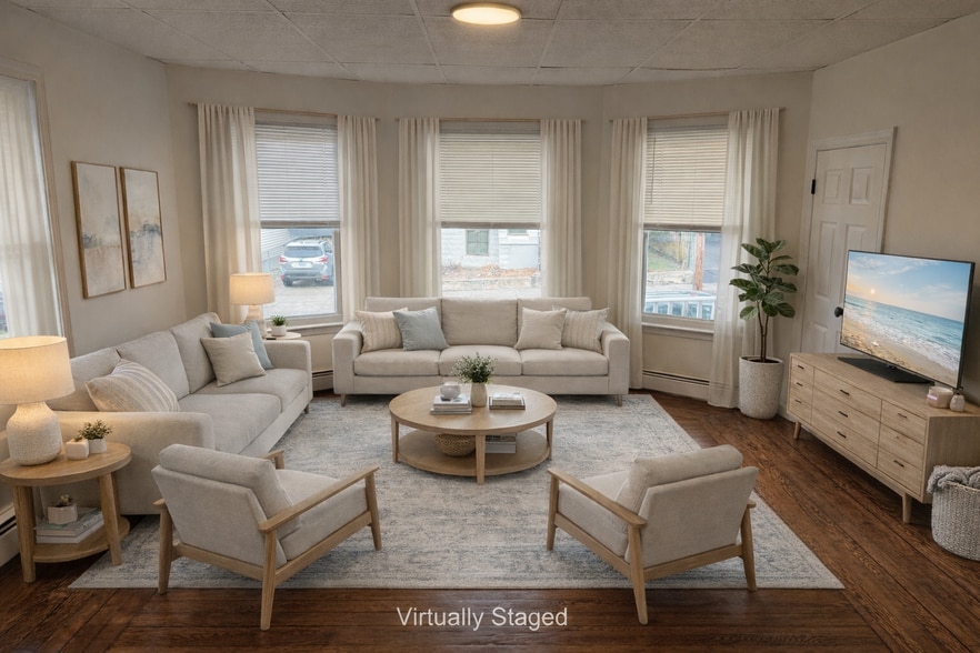 Living Room staged - 72 Darling St