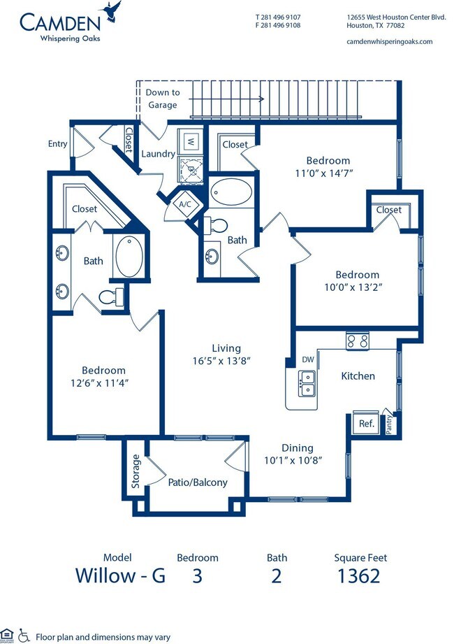 Floorplan - Camden Whispering Oaks
