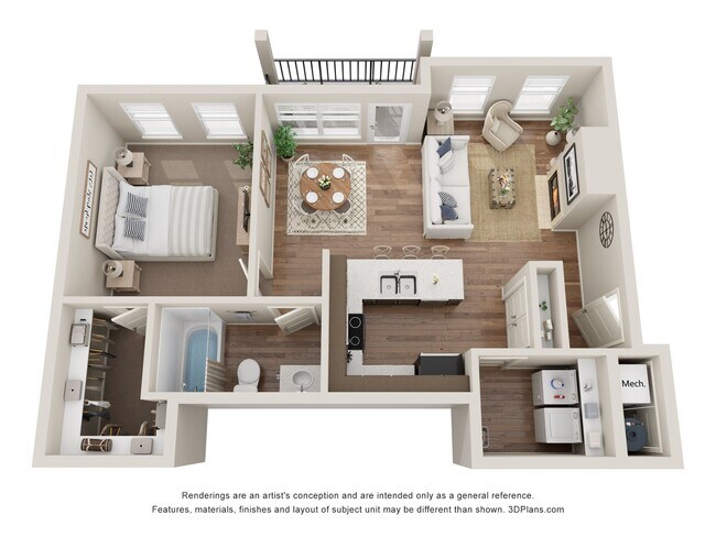 Floorplan - Latitude 40 Apartments