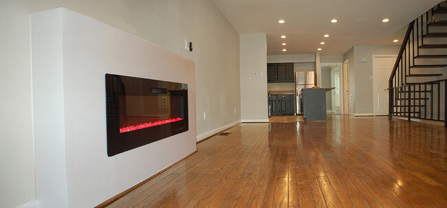 Electric fireplace can be used with or without the heat function - 8710 Park Ln