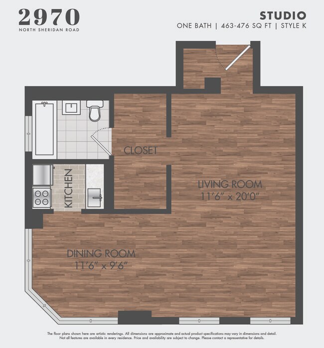 Floorplan - 2970 N Sheridan